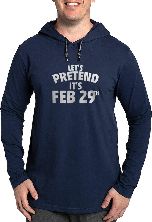 CafePress Leap Year Long Sleeve T Shirt Men's Hoodie Shirt Navy