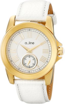 A Line a_Line Women's AL-80022-YG-02-WH Amare Analog Display Japanese Quartz White Watch