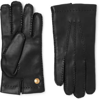 Tom Ford Cashmere-Lined Full-Grain Leather Gloves