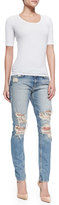 Thumbnail for your product : Joe's Jeans Cali Slouched & Slim Distressed Jeans, Light Blue