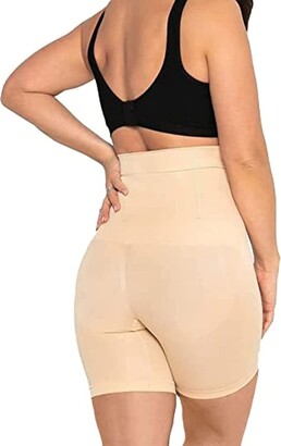 Conturve High Waisted Body Shaper Shorts Shapewear for Women Tummy Control  Thigh Slimming with Flexible Boning Technology (Brown - ShopStyle