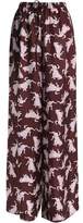 Thumbnail for your product : Vionnet Printed Silk Wide-Leg Pants