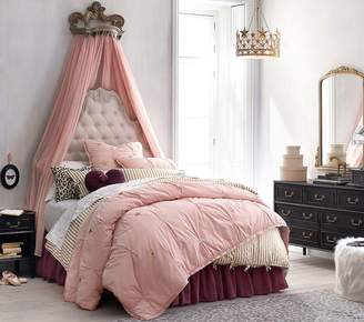 blush pink quilted bedspread