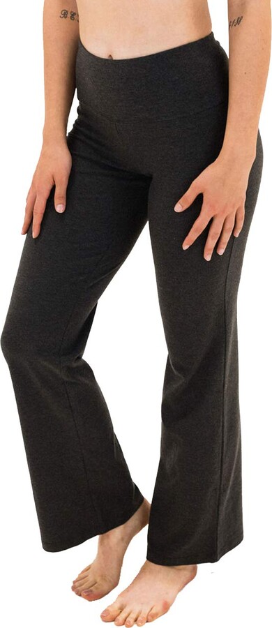 Spalding womens Activewear High Waisted Bootleg Yoga Pants - ShopStyle