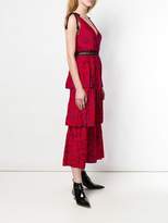 Thumbnail for your product : Self-Portrait tiered crescent midi dress