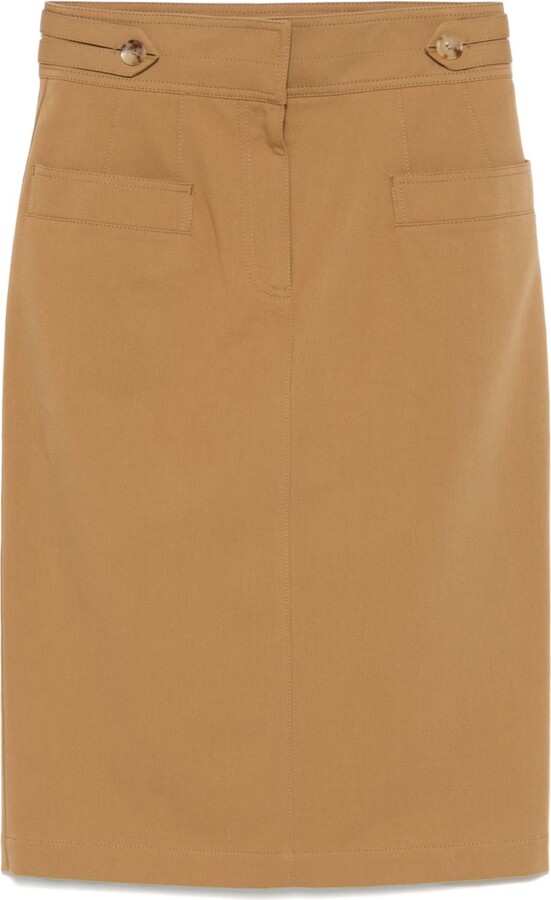 Chloé Cotton Midi Skirt
