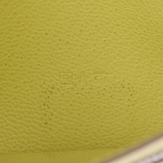 Hermes Yellow Leather Bearn Wallet