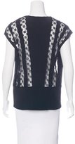 Thumbnail for your product : Thakoon Silk Lace-Trimmed Top