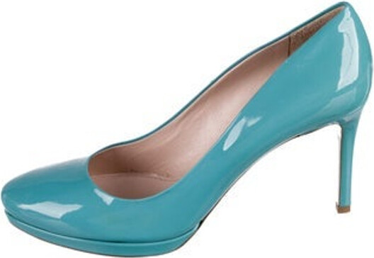miu miu patent leather platform pumps