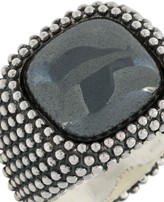 Thumbnail for your product : Nove25 Pyrite Stone Dotted Square Signet Ring