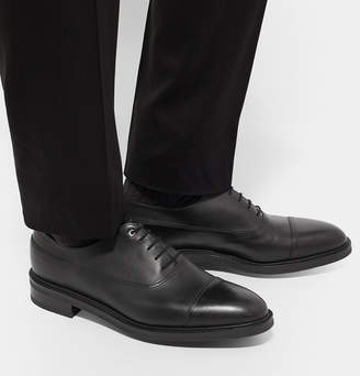 John Lobb Weir Panelled Leather Oxford Shoes