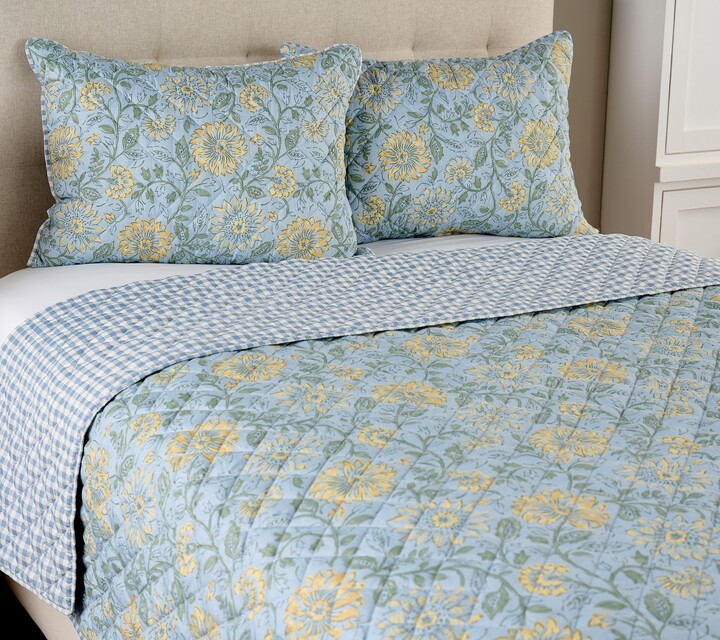 Home Reflections Garden Party Quilt & Sham Set - Queen