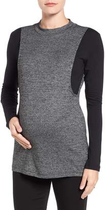 LAB40 'Brie' Colorblock Maternity/Nursing Sweater
