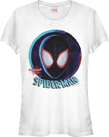 Marvel JuniorsWomensMarvelSpider-Man:IntotheSpider-VerseMaskT-Shirt-White-XLarge