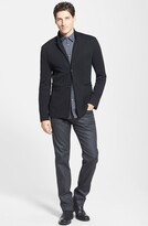 Thumbnail for your product : John Varvatos 'Bowery' Slim Straight Leg Coated Jeans