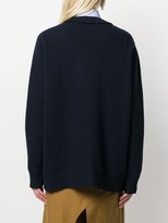 Thumbnail for your product : Prada Slit-Detail Knitted Cardigan