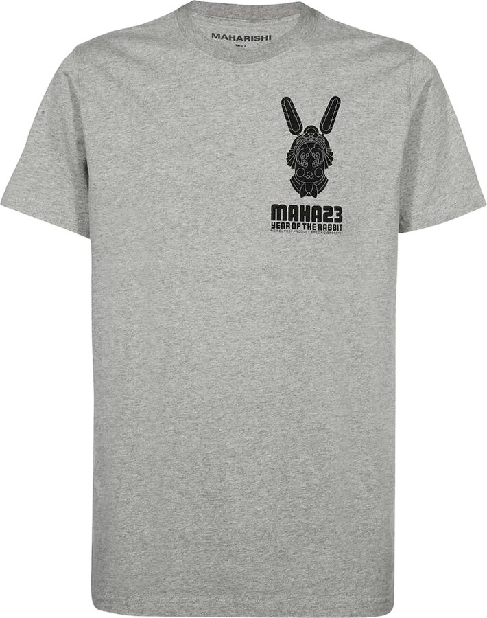 MHI rabbit-print cotton T-shirt