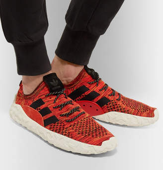 adidas F/22 Suede-Trimmed Primeknit Sneakers