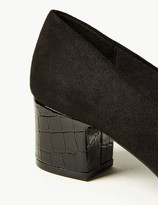 Thumbnail for your product : Marks and Spencer Wide Fit Block Heel Court Shoes