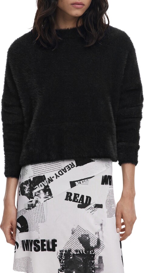 Desigual Mixed Media Asymmetric Dress