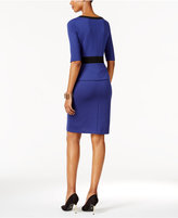 Thumbnail for your product : Thalia Sodi Colorblocked Peplum Sheath Dress, Only at Macy's