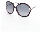 Thumbnail for your product : Tom Ford black burgundy acrylic 'Rhi' round oversized retro sunglasses