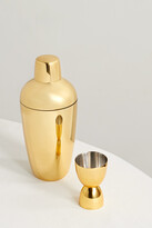 Thumbnail for your product : AERIN Fausto Gold-plated Stainless Steel Cocktail Shaker And Jigger Set - one size