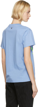Thierry Mugler Blue Single Swirly T-Shirt
