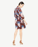 Thumbnail for your product : Ann Taylor Petite Floral Tie Neck Shirtdress