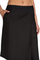 Thumbnail for your product : Tibi Sharkskin Suiting Draped Skirt