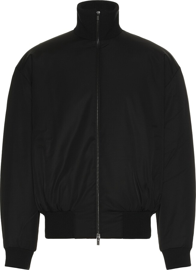 Fear Of God High Neck Bomber Jacket in Black