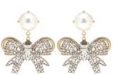 Thumbnail for your product : Miu Miu Faux pearl and crystal earrings