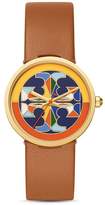 Thumbnail for your product : Tory Burch Reva Leather Strap Watch, 36mm