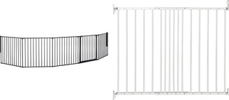 Babydan Flex Xxl/Xxl Configure Gate/Extra Wide Room Divider 90-350Cm White & 72cm FLEX Extension Section for FLEX/Configure Type Gates