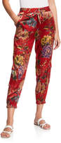Thumbnail for your product : Johnny Was Lodi Floral Stretch Silk Cargo Pants