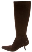 Thumbnail for your product : Giorgio Armani Suede Knee-High Boots