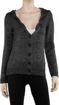 Thumbnail for your product : Max Studio Heathered Charcoal Chunky Cardigan