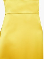 Thumbnail for your product : Sara Battaglia A-line Satin Maxi Skirt - Yellow