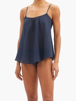 Thumbnail for your product : Loup Charmant Scoop-neck Organic-cotton Cami Top - Navy