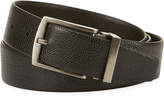 Giorgio Armani Grained Calf Leather Belt, Black