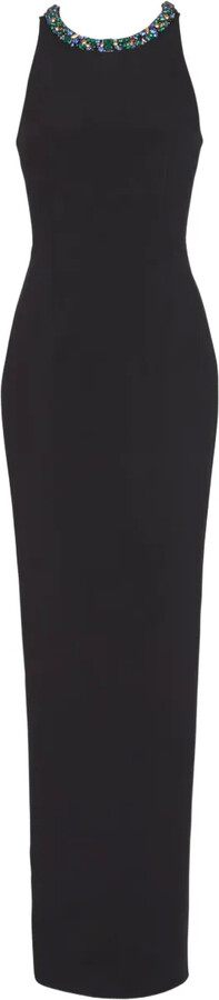 Balmain Jewel-Embellished Velvet Dress