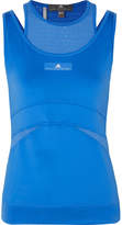 Thumbnail for your product : adidas by Stella McCartney Parley For The Oceans Layered Stretch-jersey And Mesh Tank - Blue