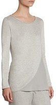 Thumbnail for your product : St. John Paneled Scoopneck Top