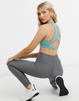 Thumbnail for your product : South Beach fitness racer front crop with centre cut out in blue