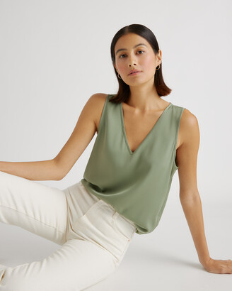 Quince Washable Stretch Silk Tank Top