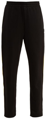 Acne Studios Face Side-stripe Jersey Track Pants - Black