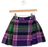 Thumbnail for your product : Oscar de la Renta Girls' Pleated Plaid Skirt