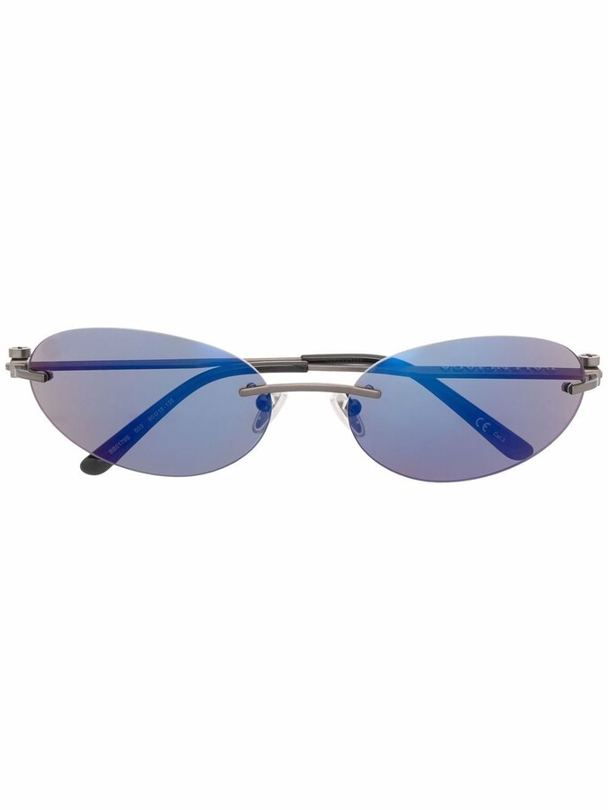 Balenciaga Eyewear Rimless Oval Sunglasses ShopStyle