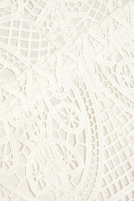 Temperley London Titania Guipure Lace Jumpsuit - White