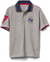Thumbnail for your product : Gap Sporty logo short sleeve pique polo